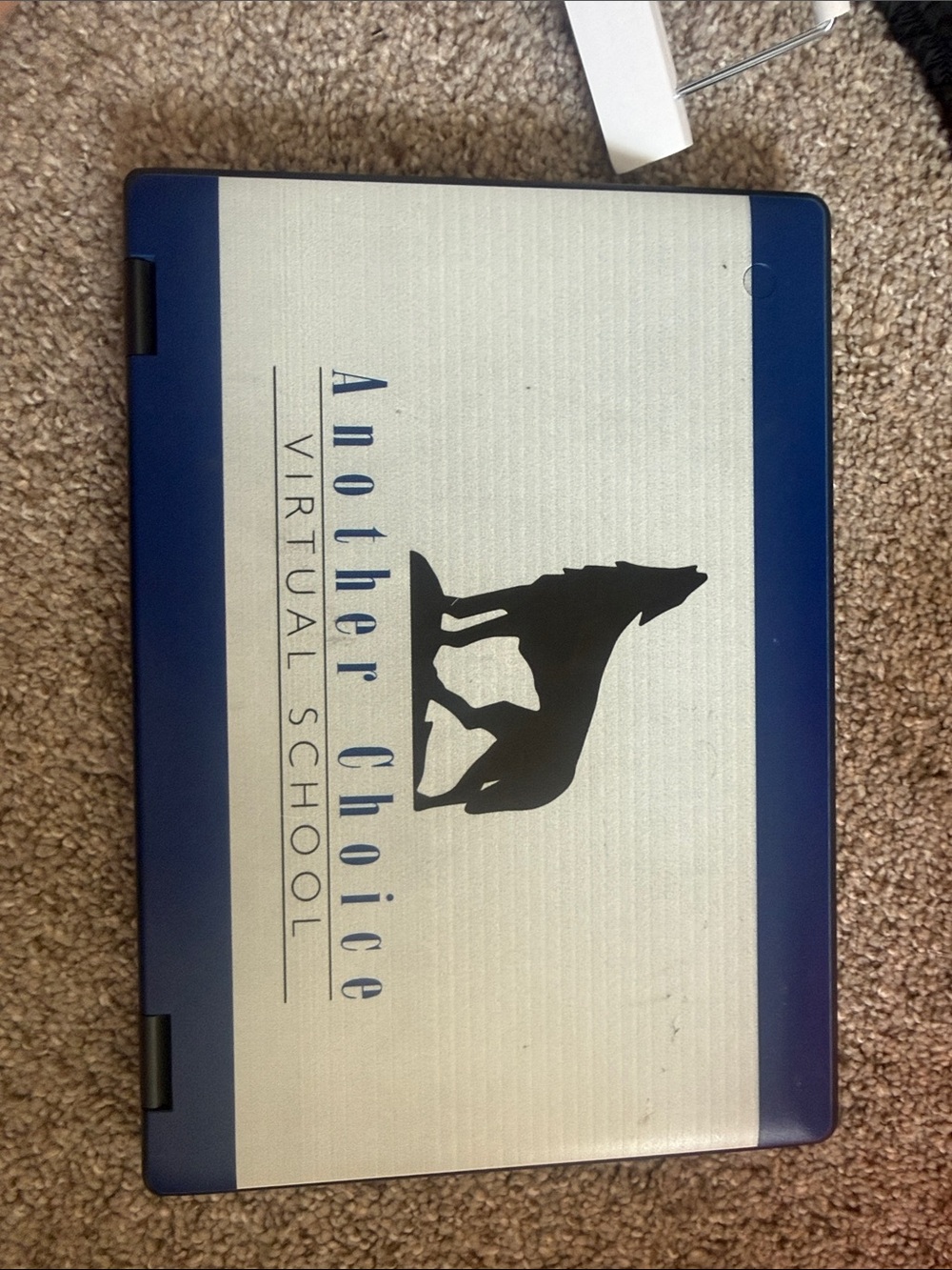 Another Choice Virtual School Navy and Silver Laptop Case
